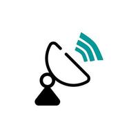 Turm Signal Antenne Symbol Vektor Illustration Logo Vorlage