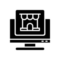 Online-Shop-Symbol für Ihre Website, Ihr Handy, Ihre Präsentation und Ihr Logo-Design. vektor