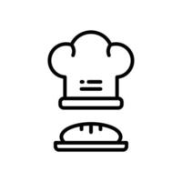 Kochmützen-Symbol für Ihre Website, Ihr Handy, Ihre Präsentation und Ihr Logo-Design. vektor