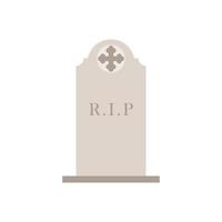 gravsten platt design illustration isolerat på vit bakgrund. gravsten ikon för kyrkogård och kyrkogård illustration vektor