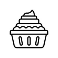 Cupcake-Symbol für Ihre Website, Ihr Handy, Ihre Präsentation und Ihr Logo-Design. vektor