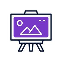 Canvas-Symbol für Ihre Website, Ihr Handy, Ihre Präsentation und Ihr Logo-Design. vektor