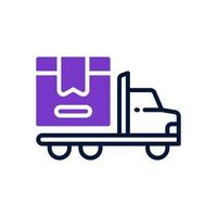 Lieferwagen-Symbol für Ihre Website, Ihr Handy, Ihre Präsentation und Ihr Logo-Design. vektor