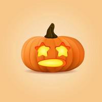 3d tolkning läskigt halloween dekoration vektor