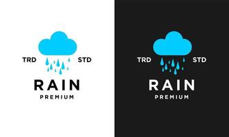 regn brev r logotyp ikon design modern logotyp vektor