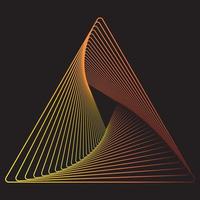 abstrakte Dreiecksüberlappung vektor