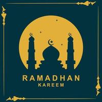 Ramadan-Logovektor, Ramadan-Flyerbild mit Vorlagenillustration vektor