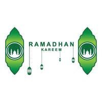 Ramadan-Logovektor, Ramadan-Flyerbild mit Vorlagenillustration vektor