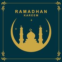 ramadan logotyp vektor, ramadan flygblad bild med mall illustration vektor