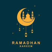 Ramadan-Logovektor, Ramadan-Flyerbild mit Vorlagenillustration vektor