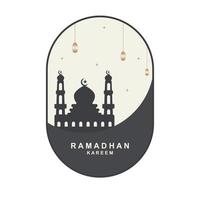ramadan logotyp vektor, ramadan flygblad bild med mall illustration vektor