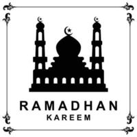 Ramadan-Logovektor, Ramadan-Flyerbild mit Vorlagenillustration vektor