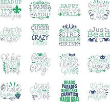 Karneval-Svg-Bundle, Karneval-T-Shirt-Bundle vektor