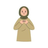Abbildung der muslimischen Frau vektor