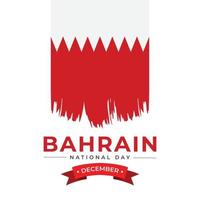 entwurfsvorlage zum nationaltag von bahrain vektor