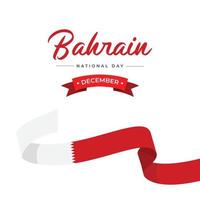 entwurfsvorlage zum nationaltag von bahrain vektor