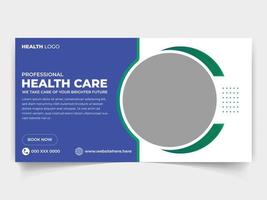 modern social media posta baner design mall för hälsa vård, skylt, Skyltning och dental vård vektor