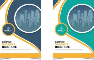 moderne Flyer-Vorlage für Agenturen für digitales Marketing, Broschürenvorlagen-Plakathintergrund für Geschäftsdesign. vektor