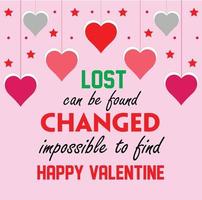 Ich habe meine Liebe und meinen Valentinstag verloren vektor