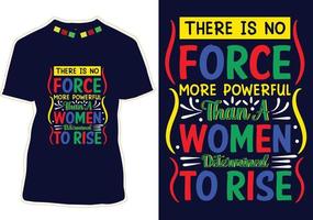 T-Shirt-Design zum Frauentag vektor