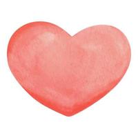 vattenfärg hjärtan. vektor hjärtans dag. färgrik vattenfärg romantisk textur. härlig kort