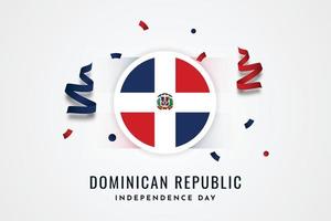 Unabhängigkeitstag der Dominikanischen Republik vektor