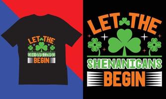 st. Patricks dag t-shirt design. vektor