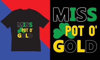 st. Patricks dag t-shirt design. vektor