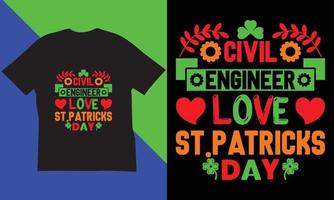 st. Patricks dag t-shirt design. vektor