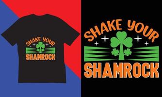 st. Patricks dag t-shirt design. vektor