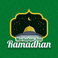 marhaban yaa ramadhan vektor