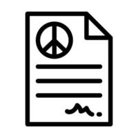 fred fördrag ikon design vektor