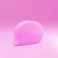 3D rosa leere Popup-Nachricht. Vektor-Illustration. vektor