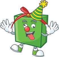 grön gåva låda vektor