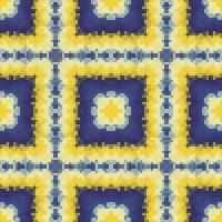 medelhavs mosaik- sömlös mönster design, upprepa textil- design. tyg skriva ut vektor