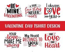 valentinstag typografie t-shirt design, han gezeichnet schriftzug valentinstag t-shirt - sei mein valentinstag, eine liebe ein herz, mein herz gehört dir vektor