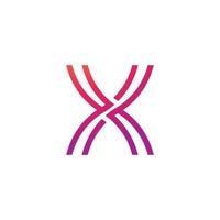 x logotyp design och mall. vektor