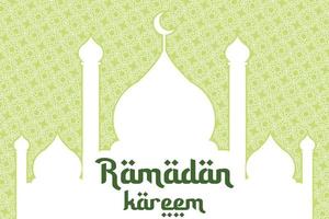 ramadan kareem grüße, hintergrund für den hintergrund im islamischen stil. muslimischer feiertag und fest. vektor