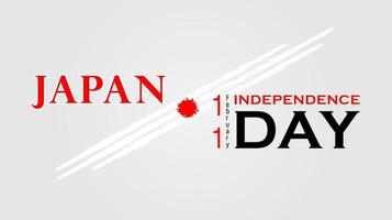 japan unabhängigkeitstag feier hintergrund. Vektordesign. vektor