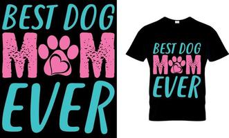 hund älskare vektor och grafik t skjorta design.bäst hund mamma någonsin
