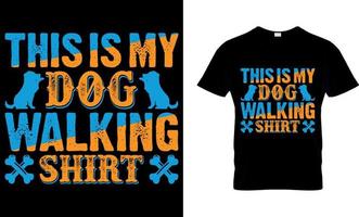 Hundeliebhaber Vektor- und Grafik-T-Shirt-Design. das ist mein Hund. vektor