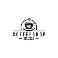 Café-Logo-Design-Vektor vektor