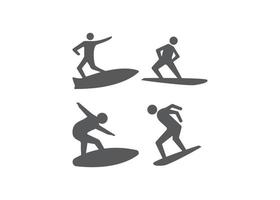 Surfing Icon Design Template Vektor isolierte Illustration