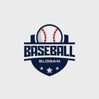 Baseball-Team-Emblem-Logo-Design-Vektor-Illustration vektor