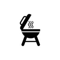 grill einfache flache symbolvektorillustration vektor