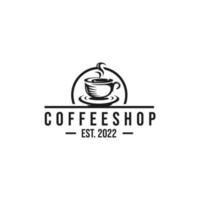 Café-Logo-Design-Vektor vektor