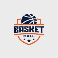 Basketball-Team-Emblem-Logo-Design-Vektor-Illustration vektor