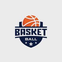 basketlag emblem logotyp design vektor illustration