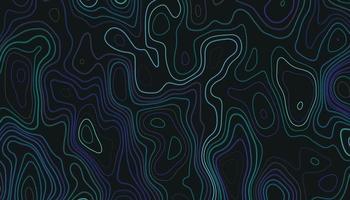 topografisk linjär bakgrund. abstraktion med plats för text. Karta linje av topografi. abstrakt topografisk Karta begrepp, topografisk blå och mörk linjär bakgrund med kopia Plats vektor