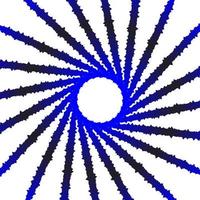 geometrische Linien des dunkelblauen Kreises vektor
